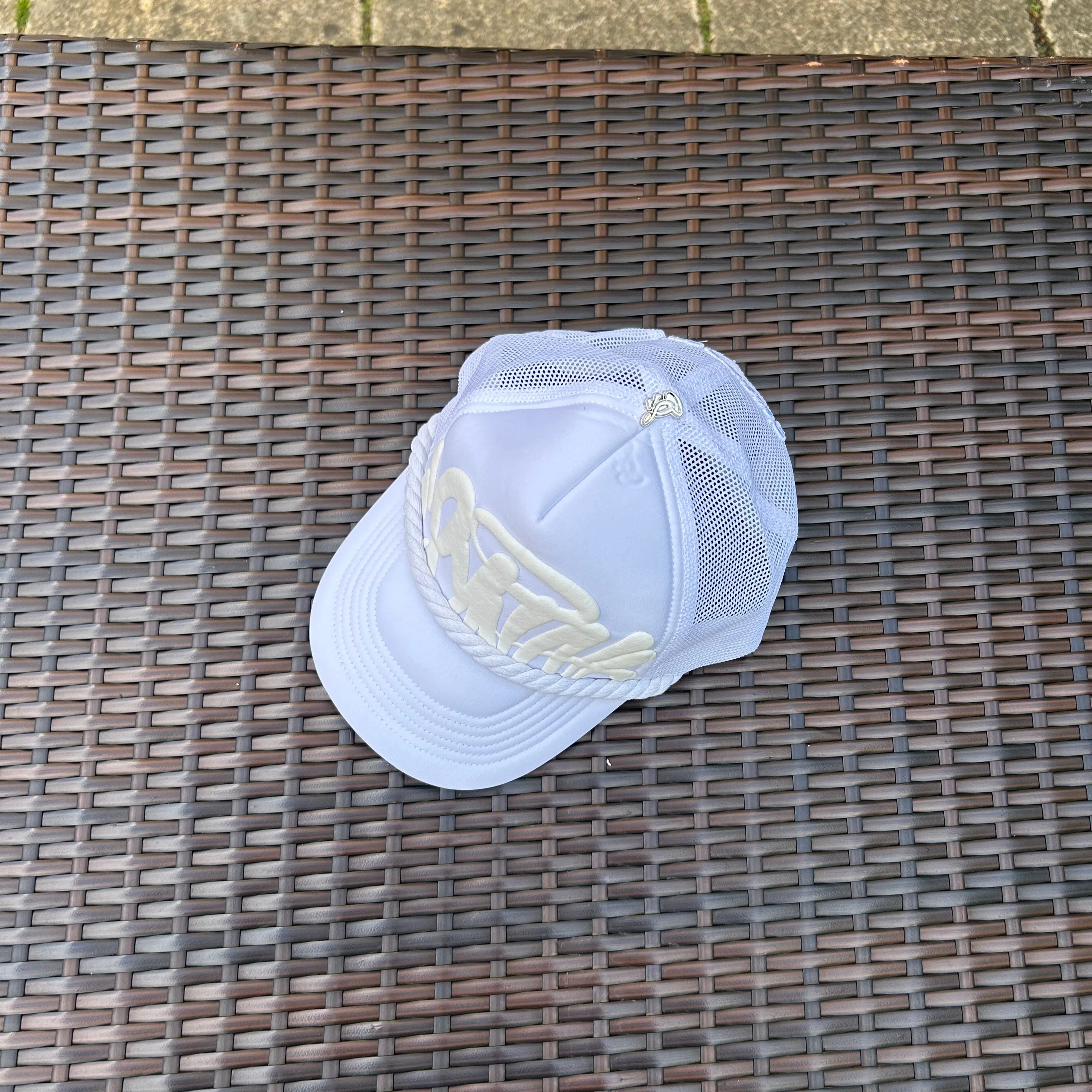 Syna World White Rope Trucker Hat - Image 3