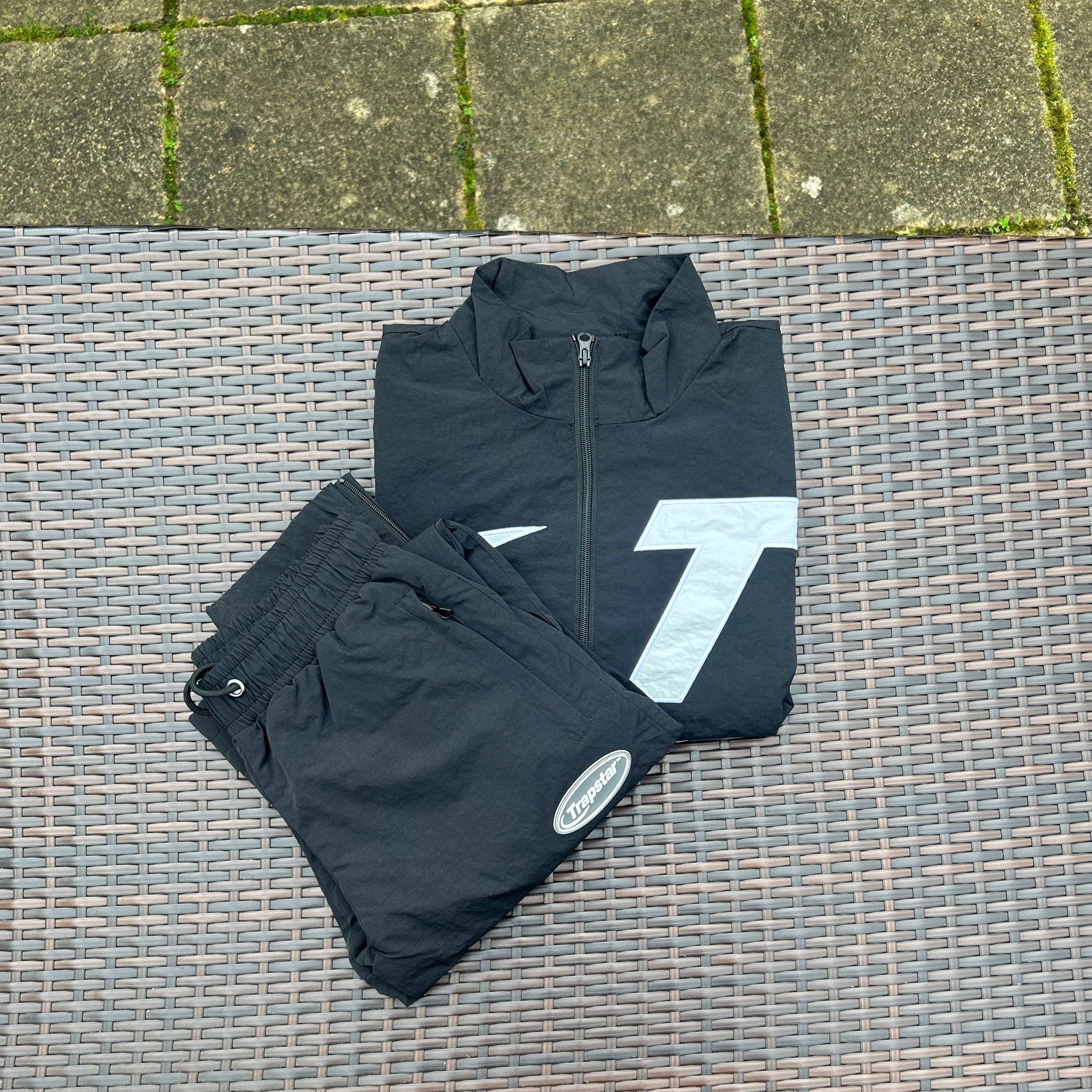 Trapstar Black/White "Hyper Shellsuit" Tracksuit - Image 4