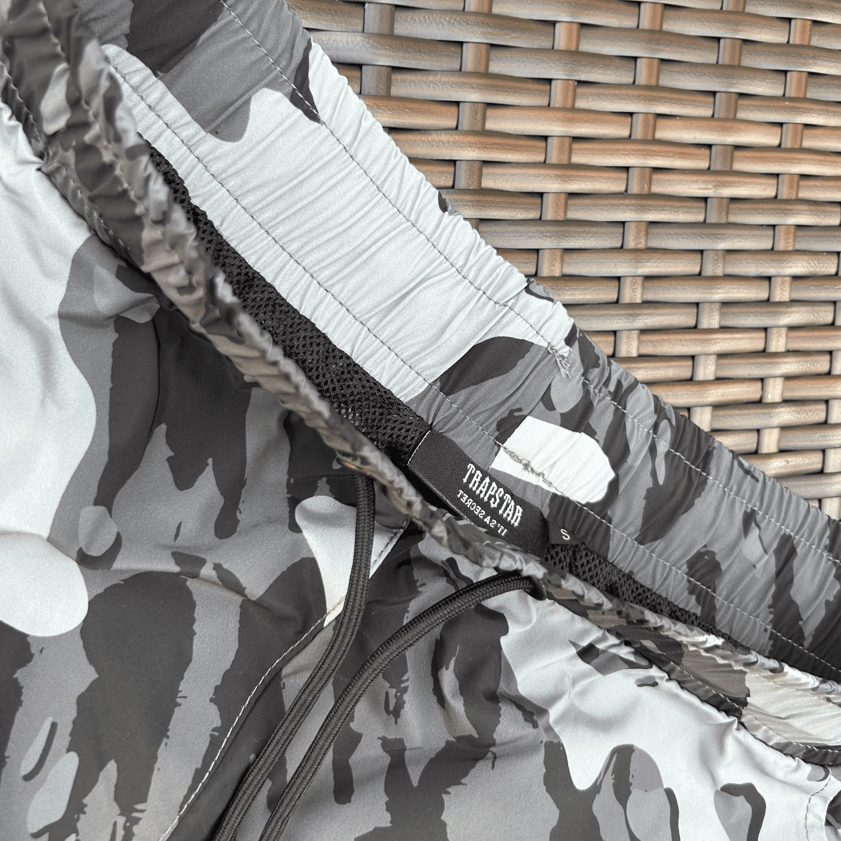 Trapstar Decoded Black/White Camo Shorts - Image 3