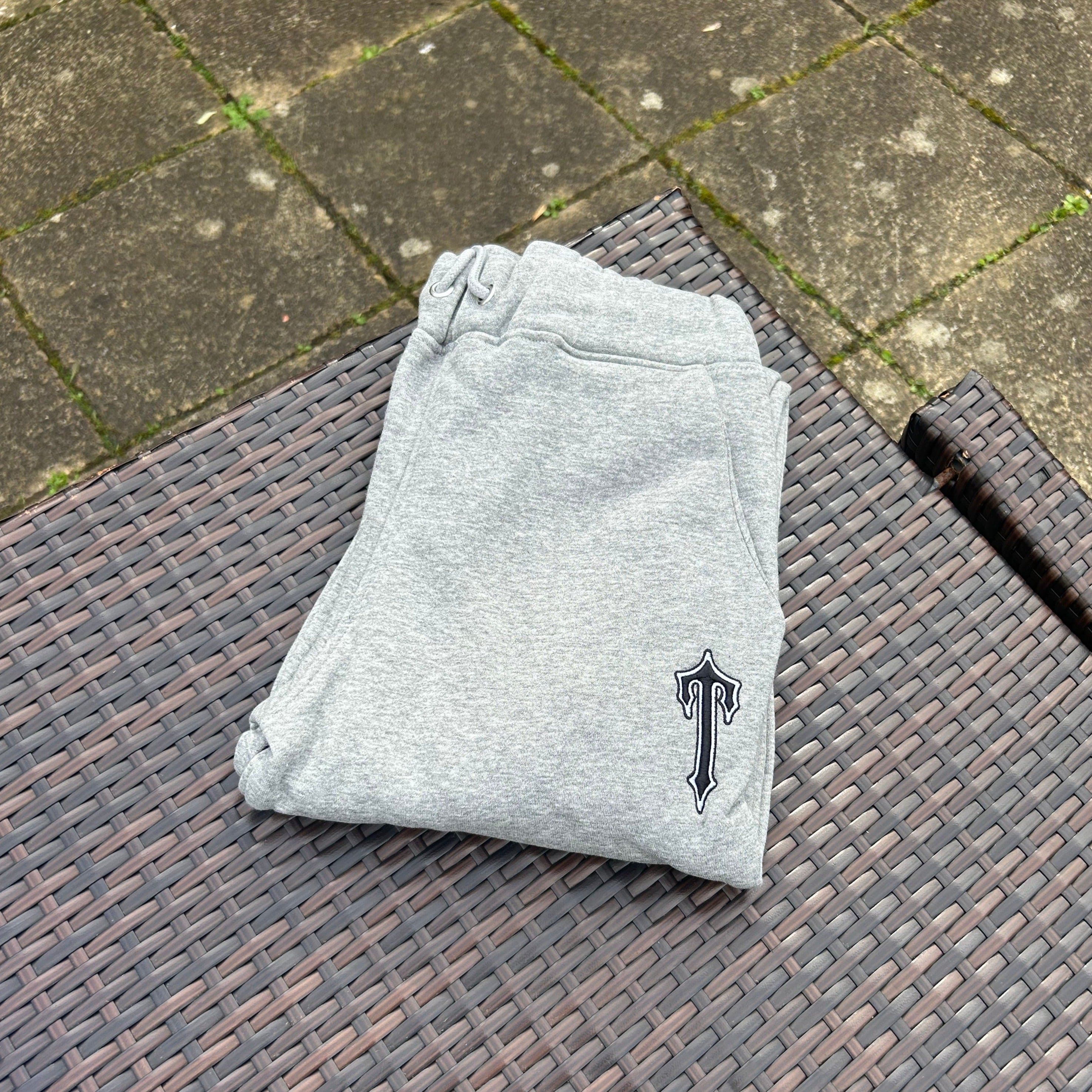 Trapstar Grey/Light Blue "V Stripe" Hooded Tracksuit - Image 3